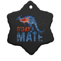 G Day Mate Kangaroo Aussie Animal Australia Flag Australia Ceramic Star Ornament