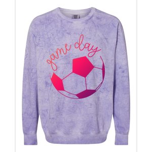 Game Day Mom Soccer Gift Colorblast Crewneck Sweatshirt