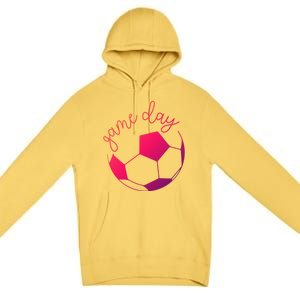 Game Day Mom Soccer Gift Premium Pullover Hoodie