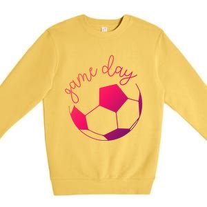 Game Day Mom Soccer Gift Premium Crewneck Sweatshirt