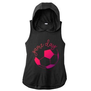 Game Day Mom Soccer Gift Ladies PosiCharge Tri-Blend Wicking Draft Hoodie Tank