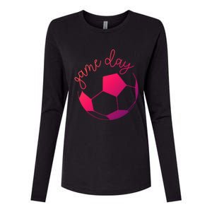 Game Day Mom Soccer Gift Womens Cotton Relaxed Long Sleeve T-Shirt