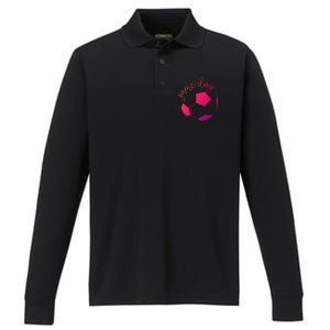 Game Day Mom Soccer Gift Performance Long Sleeve Polo