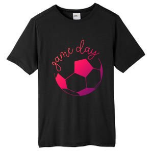 Game Day Mom Soccer Gift Tall Fusion ChromaSoft Performance T-Shirt