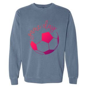 Game Day Mom Soccer Gift Garment-Dyed Sweatshirt