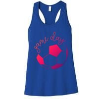 Game Day Mom Soccer Gift Women's Racerback Tank