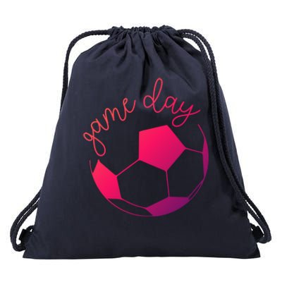 Game Day Mom Soccer Gift Drawstring Bag