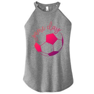 Game Day Mom Soccer Gift Women's Perfect Tri Rocker Tank