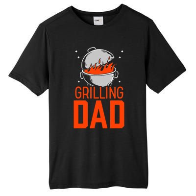 Grilling Dad Meat Bbq Grill Barbecue Father Daddy Papa Tall Fusion ChromaSoft Performance T-Shirt