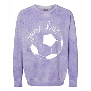 Game Day Mom Soccer Gift Colorblast Crewneck Sweatshirt