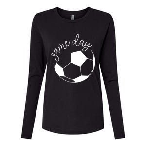 Game Day Mom Soccer Gift Womens Cotton Relaxed Long Sleeve T-Shirt