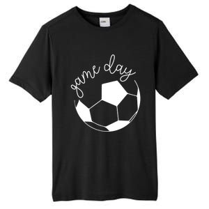 Game Day Mom Soccer Gift Tall Fusion ChromaSoft Performance T-Shirt