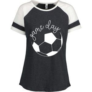 Game Day Mom Soccer Gift Enza Ladies Jersey Colorblock Tee