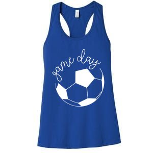 Game Day Mom Soccer Gift Women's Racerback Tank