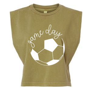 Game Day Mom Soccer Gift Garment-Dyed Women's Muscle Tee