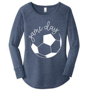 Game Day Mom Soccer Gift Women's Perfect Tri Tunic Long Sleeve Shirt