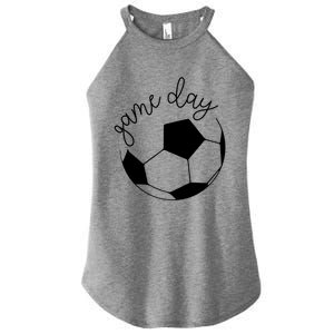 Game Day Mom Soccer Gift Women's Perfect Tri Rocker Tank