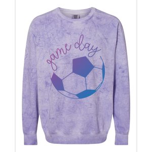 Game Day Mom Soccer Gift Colorblast Crewneck Sweatshirt