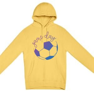 Game Day Mom Soccer Gift Premium Pullover Hoodie