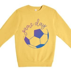 Game Day Mom Soccer Gift Premium Crewneck Sweatshirt