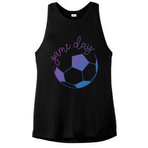 Game Day Mom Soccer Gift Ladies PosiCharge Tri-Blend Wicking Tank