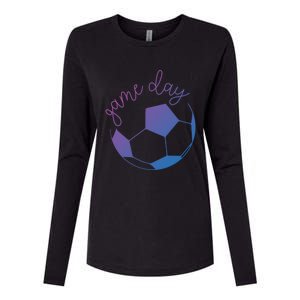 Game Day Mom Soccer Gift Womens Cotton Relaxed Long Sleeve T-Shirt