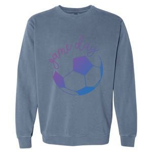 Game Day Mom Soccer Gift Garment-Dyed Sweatshirt