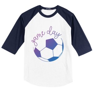 Game Day Mom Soccer Gift Baseball Sleeve Shirt