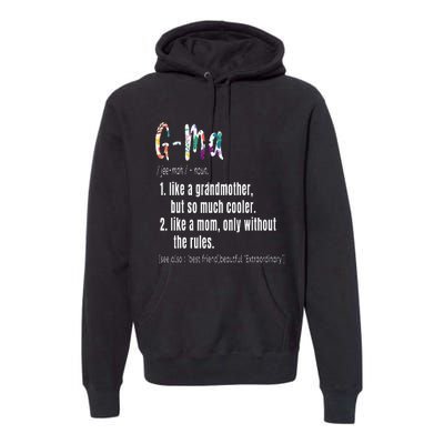 GMa Definition Mother's Day & Birthday gift Grandmother Premium Hoodie