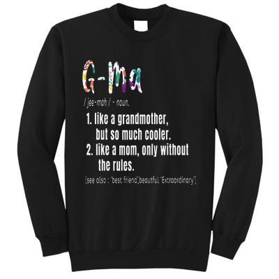 GMa Definition Mother's Day & Birthday gift Grandmother Tall Sweatshirt