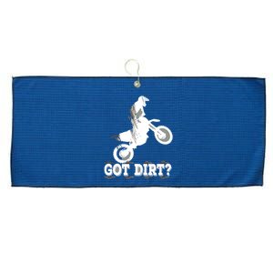 Got Dirt Moto Cross Dirt Biking Motorcross Motorcycles Large Microfiber Waffle Golf Towel