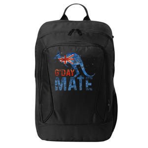 G Day Mate Kangaroo Aussie Animal Australia Flag City Backpack