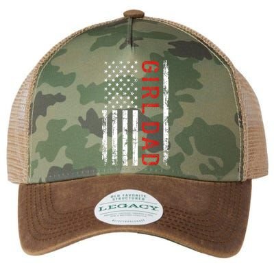 Girl Dad Men Proud Father Of Fathers Day Vintage Legacy Tie Dye Trucker Hat