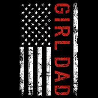 Girl Dad Men Proud Father Of Fathers Day Vintage Backpack
