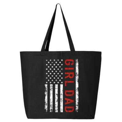 Girl Dad Men Proud Father Of Fathers Day Vintage 25L Jumbo Tote