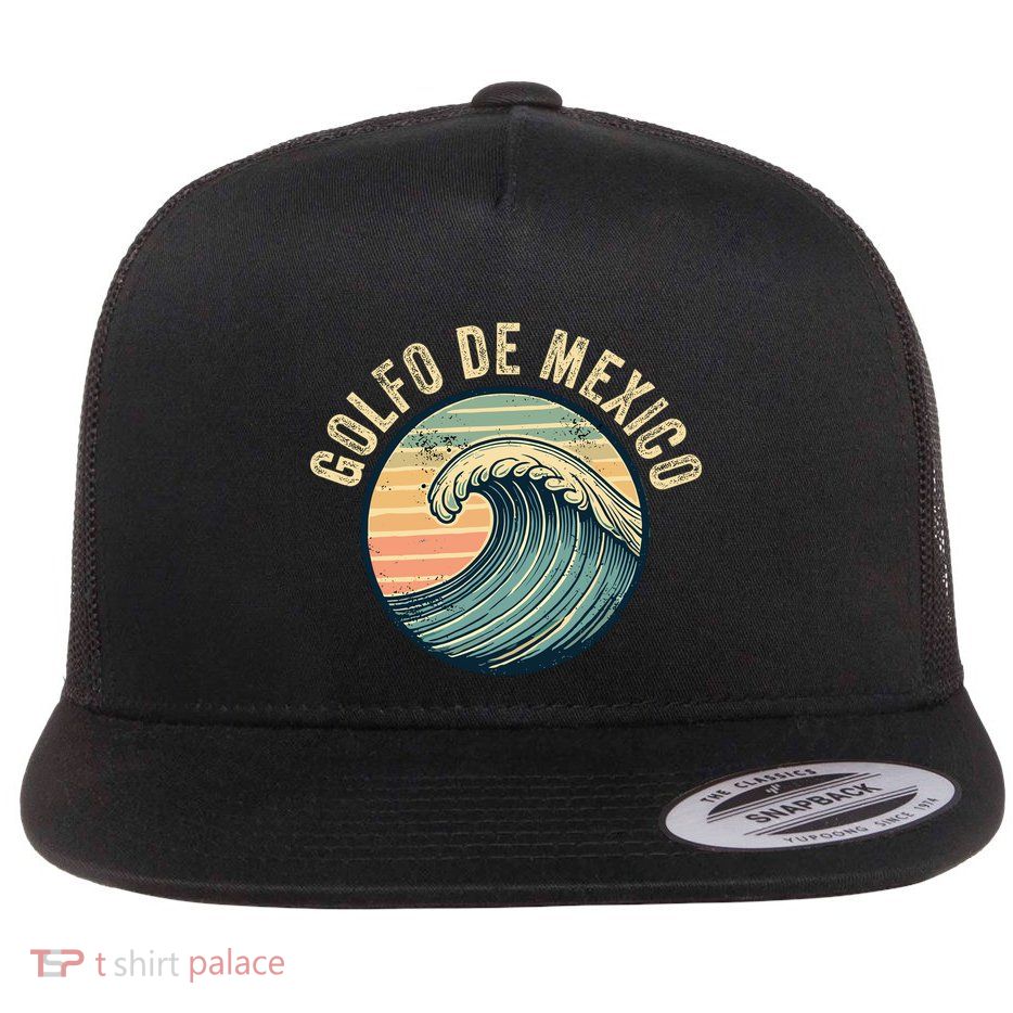 Golfo De Mexico Viva Mexico Gulf Of Mexico Flatbill Hat