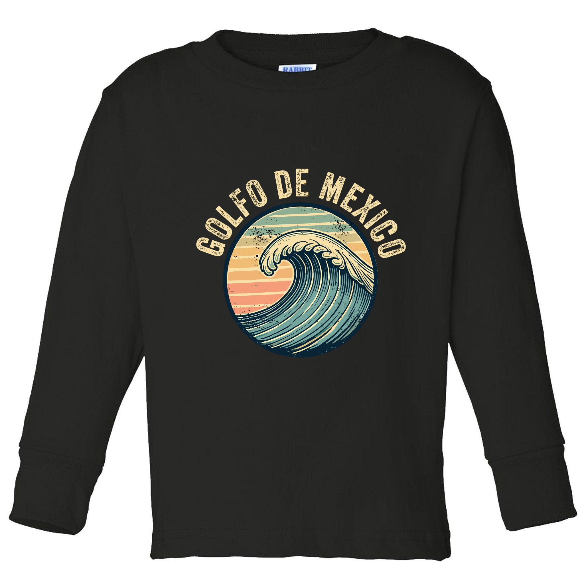 Golfo De Mexico Viva Mexico Gulf Of Mexico Toddler Long Sleeve Shirt