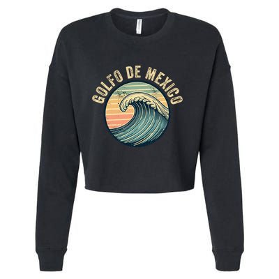 Golfo De Mexico Viva Mexico Gulf Of Mexico Cropped Pullover Crew