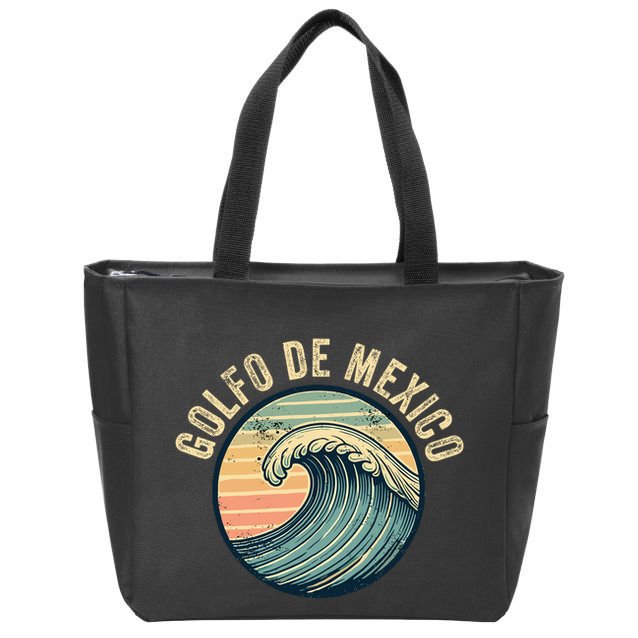 Golfo De Mexico Viva Mexico Gulf Of Mexico Zip Tote Bag