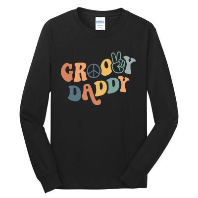 Groovy Daddy Matching Family 1st Birthday Party Tall Long Sleeve T-Shirt