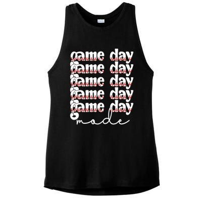 Game Day Mode Baseball Game Day Cute Gift Ladies PosiCharge Tri-Blend Wicking Tank