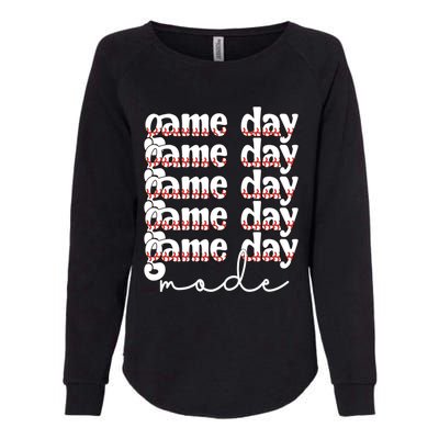 Game Day Mode Baseball Game Day Cute Gift Womens California Wash Sweatshirt