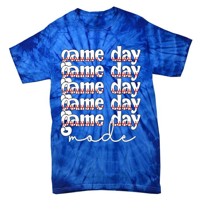 Game Day Mode Baseball Game Day Cute Gift Tie-Dye T-Shirt