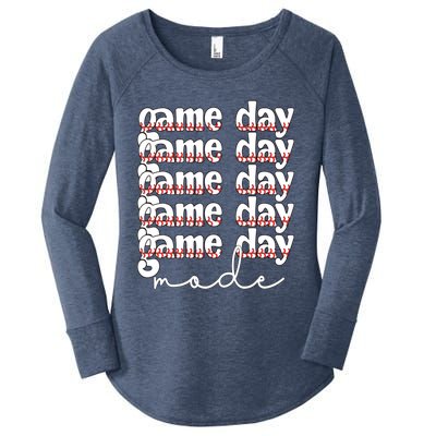 Game Day Mode Baseball Game Day Cute Gift Women's Perfect Tri Tunic Long Sleeve Shirt