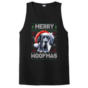 Great Dane Merry Woofmas Ugly Christmas Cute Gift PosiCharge Competitor Tank