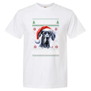 Great Dane Merry Woofmas Ugly Christmas Cute Gift Garment-Dyed Heavyweight T-Shirt