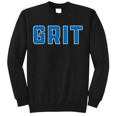 Grit Detroit Michigan Blue And White Sweatshirt