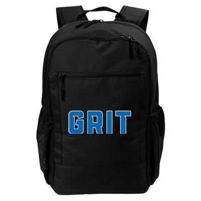 Grit Detroit Michigan Blue And White Daily Commute Backpack