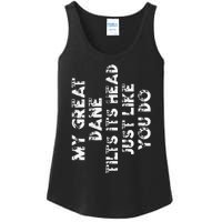 Great Dane Mom Dad Funny Dog Lover Gift Ladies Essential Tank