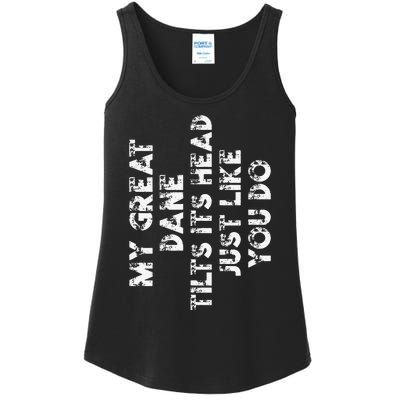 Great Dane Mom Dad Funny Dog Lover Gift Ladies Essential Tank